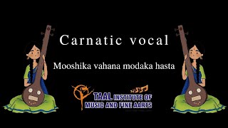Mooshika vahana modaka hasta | Mrs. Chethana Nagarai | Carnatic Vocal | Taal TV