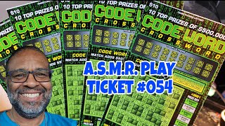A.S.M.R. PLAY | Codeword Crossword | PA LOTTERY SCRATCH OFF TICKETS #scratchers #asmrsounds #054  screenshot 2