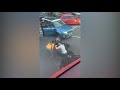 Police taser man after woman crushed between cars
