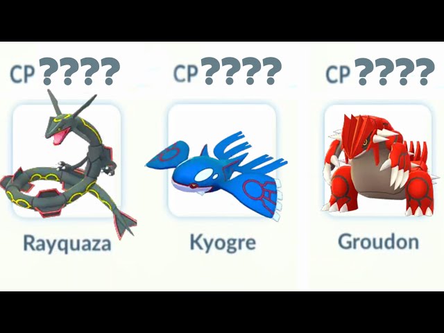 Pokémon GO Shiny Rayquaza, Kyogre, Groudon, Entei - Mini Account (Read  Describe) - PoGoFighter