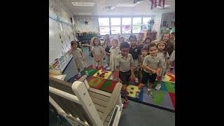 Surprised Benjamin at school for mystery reader