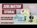 SUBLIMATION TUTORIAL: How to sublimate onto glass cutting boards!
