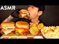 ASMR SPICY CHICKEN SANDWICHES & MAC N CHEESE MUKBANG (No Talking) EATING SOUNDS | Zach Choi ASMR