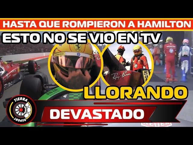 ¡HAMILTON LLORANDO! HASTA QUE ROMPIERON A LEWIS ESTO NO SE VIO EN TV EL GOAT SALE EN LÁGRIMAS