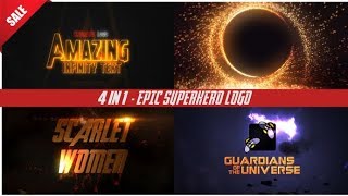 4 in 1 - Superhero Infinity Logo | After Effects Template
