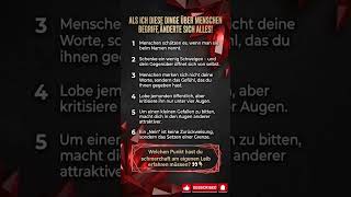 6 psychologische Wahrheiten, die alles verändern! 🧠🔥