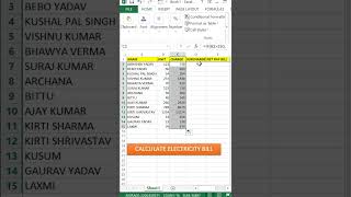 trick excel | calculate electricity bill in excel | excel me bill kaise banaye |how to calculate