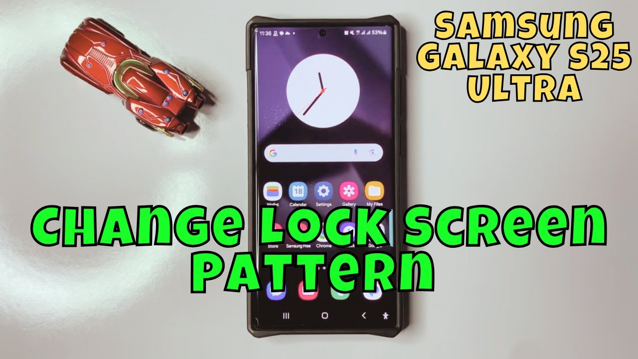 How To Change Lock Screen Pattern On Samsung Galaxy S25 Ultra #latest ...