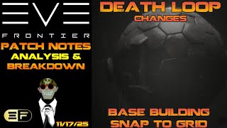 EVE Frontier - Patch Notes 11/17 - Death loop & Base Building snap to grid