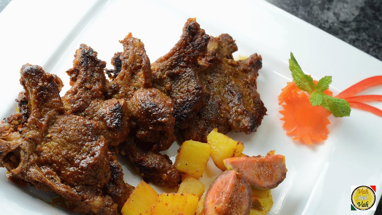 Barbecue  Flavoured Lamb  - By Vahchef @ vahrehvah.com | Vahchef - VahRehVah