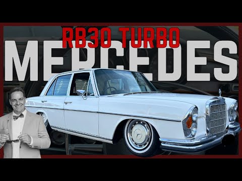 MERCEDES 280SE FITTED WITH A RB30 TURBO ENGINE