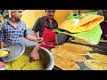 Famous Breakfast Ram ki Bandi Special Pizza Dosa - Hyderabad Street Food