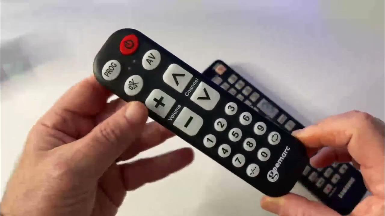 Télécommande Universelle TV 1 : Télécommande accessible pour personnes  malvoyantes pour télévision 