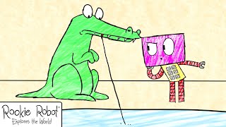 Rookie Robot🤖 | S1- EP 18 | Snap – Rookie And The Crocodile | Funny Cartoons For Kids