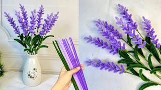 DIY | Cách Làm Hoa Lavender Bằng Kẽm Nhung | Lavender Flower DIY | Evig Trang Handmade