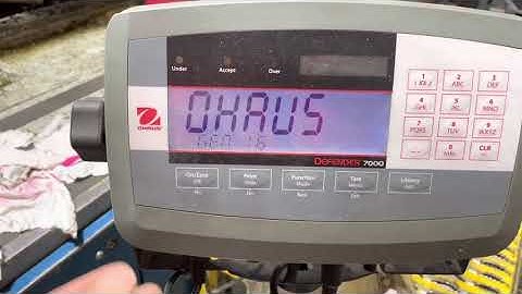 Quick DIY OHAUS Defender 7000 Calibration