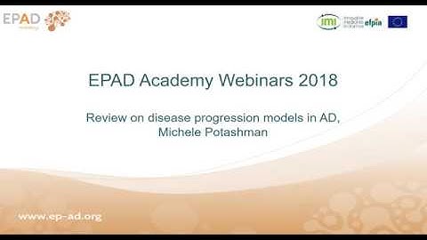 Review on disease progression models in AD, Michele Potashman