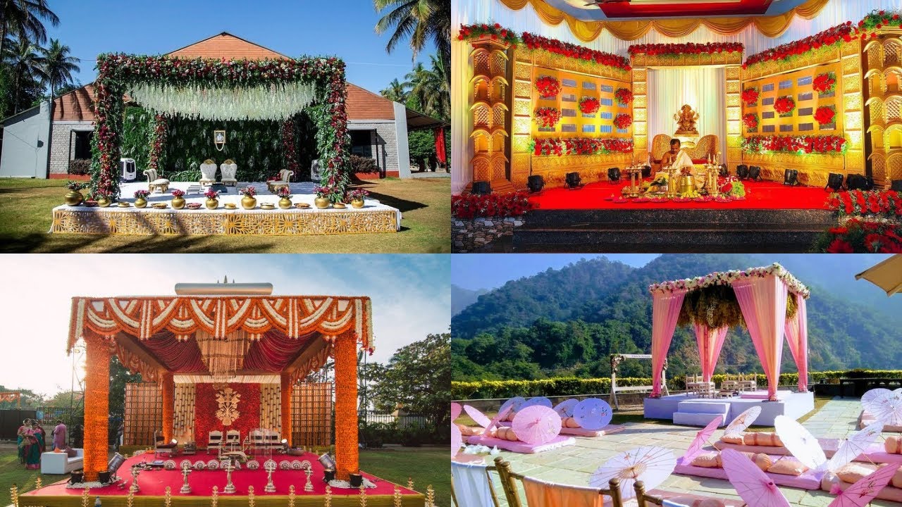 Wedding Ceremony Decoration Ideas // Best Mandap Decoration For  Traditional  South Indian Wedding