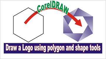 How to draw a Logo with polygon and shape tools in CorelDraw | Lunar Computer College