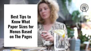 Best Tips to Know What Paper Sizes for Menus Based on The Pages (2021)