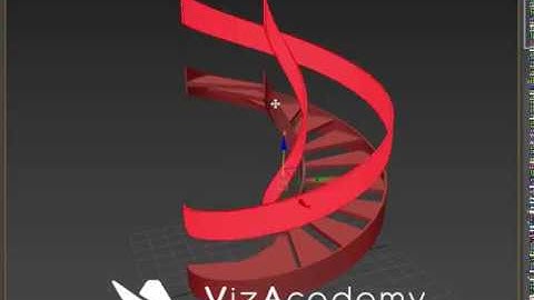 Spiral Stairs Modeling - 3ds Max Tutorial