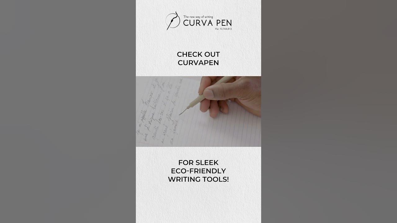 Discover CurvaPen for a sleek and eco-friendly writing experience! 