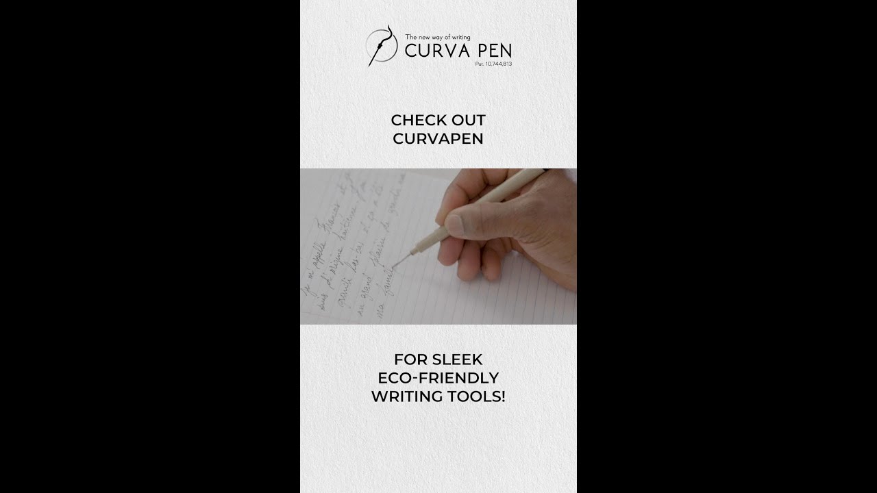 Discover CurvaPen for a sleek and eco-friendly writing experience! 