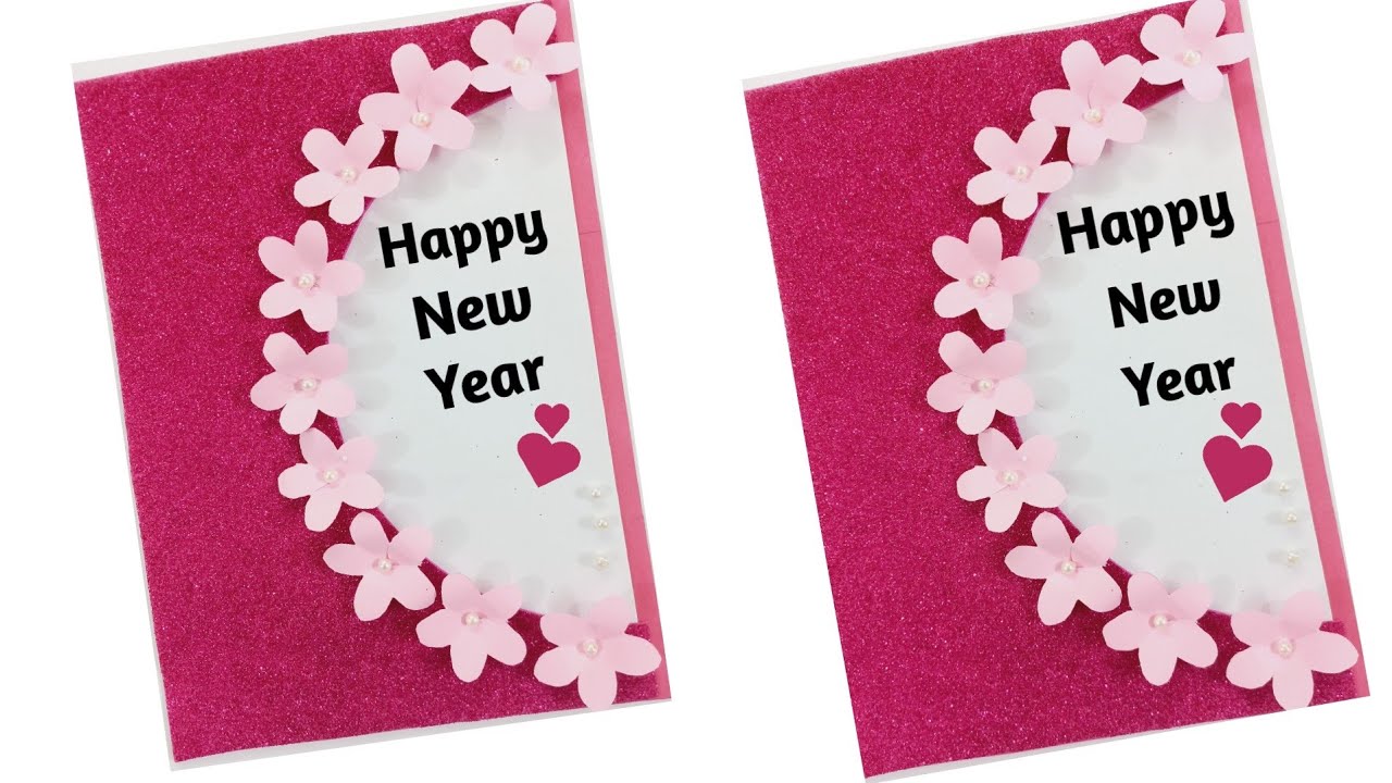 DIY Happy New Year Greeting Card 2024/ How to make New Year card