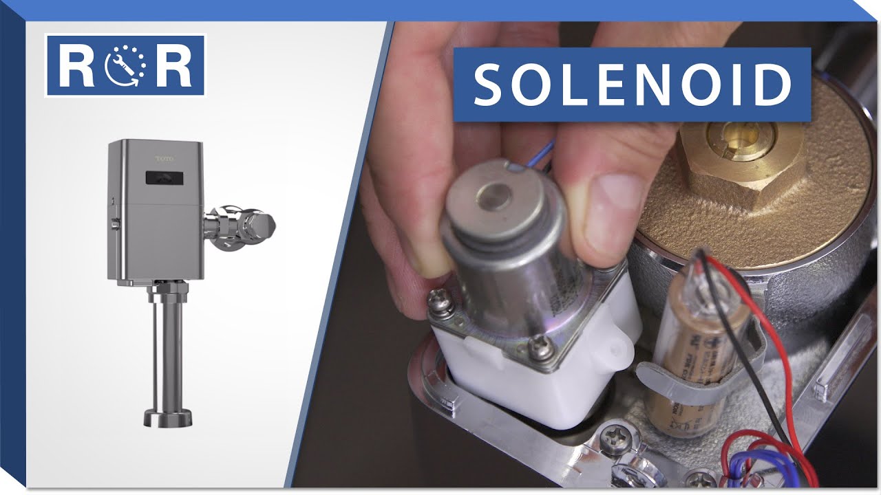 Toto Ecopower Flushometer Solenoid Repair And Replace Youtube