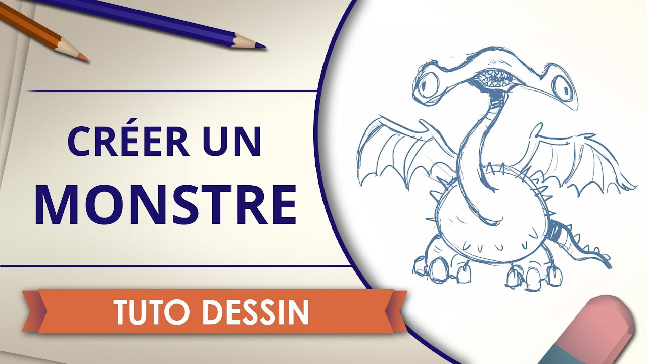 Dessiner un monstre - Tuto dessin - YouTube