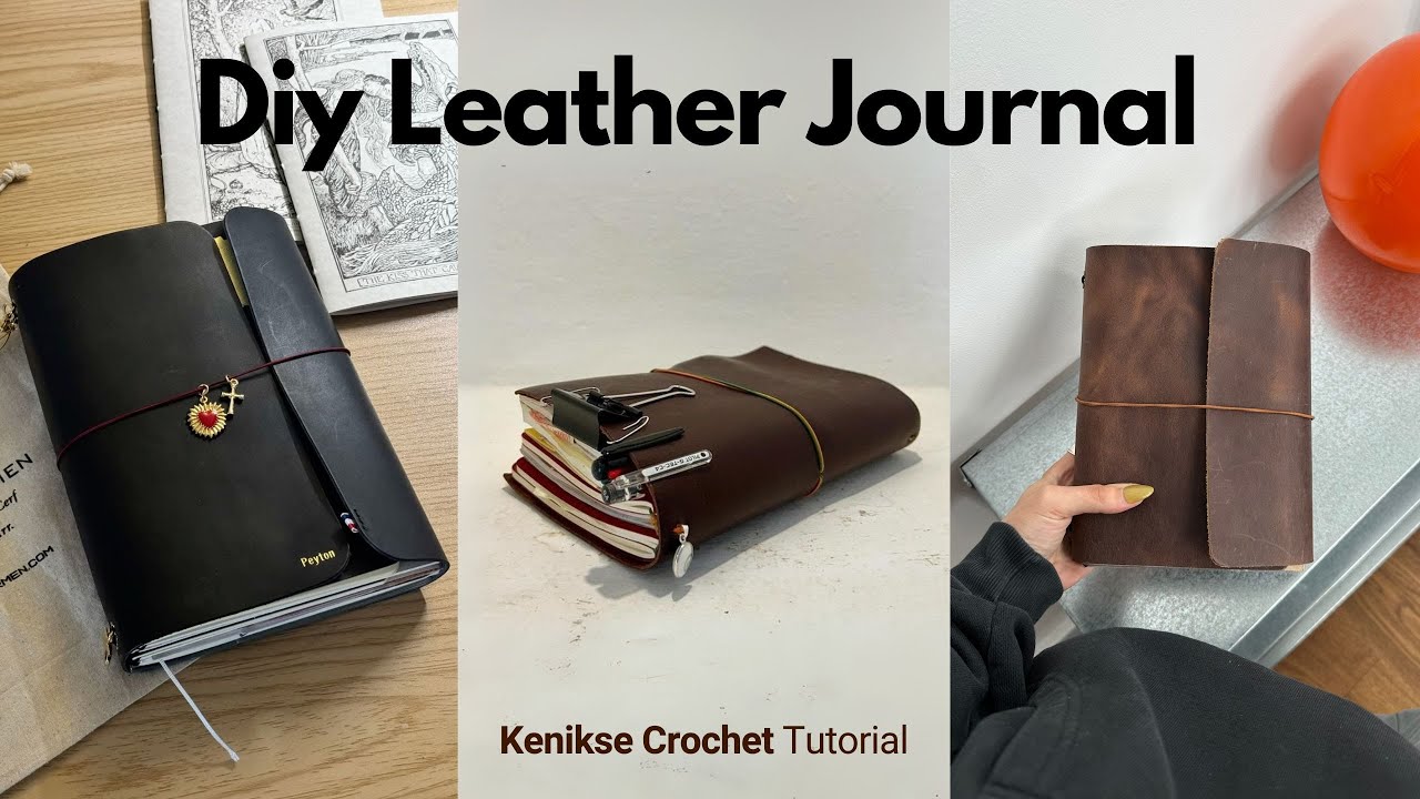 Louis Carmen inspired journal I DIY leather notebook and how to