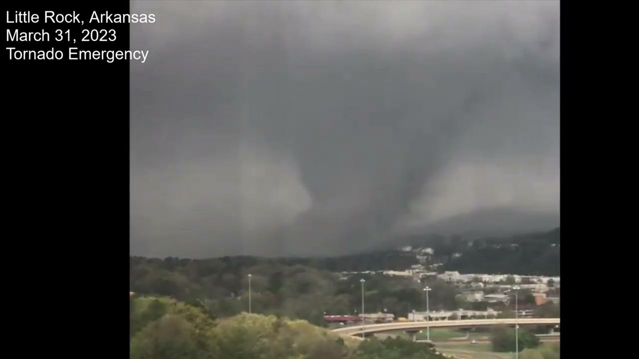 Downtown Little Rock, Arkansas Tornado Emergency (March 31, 2023