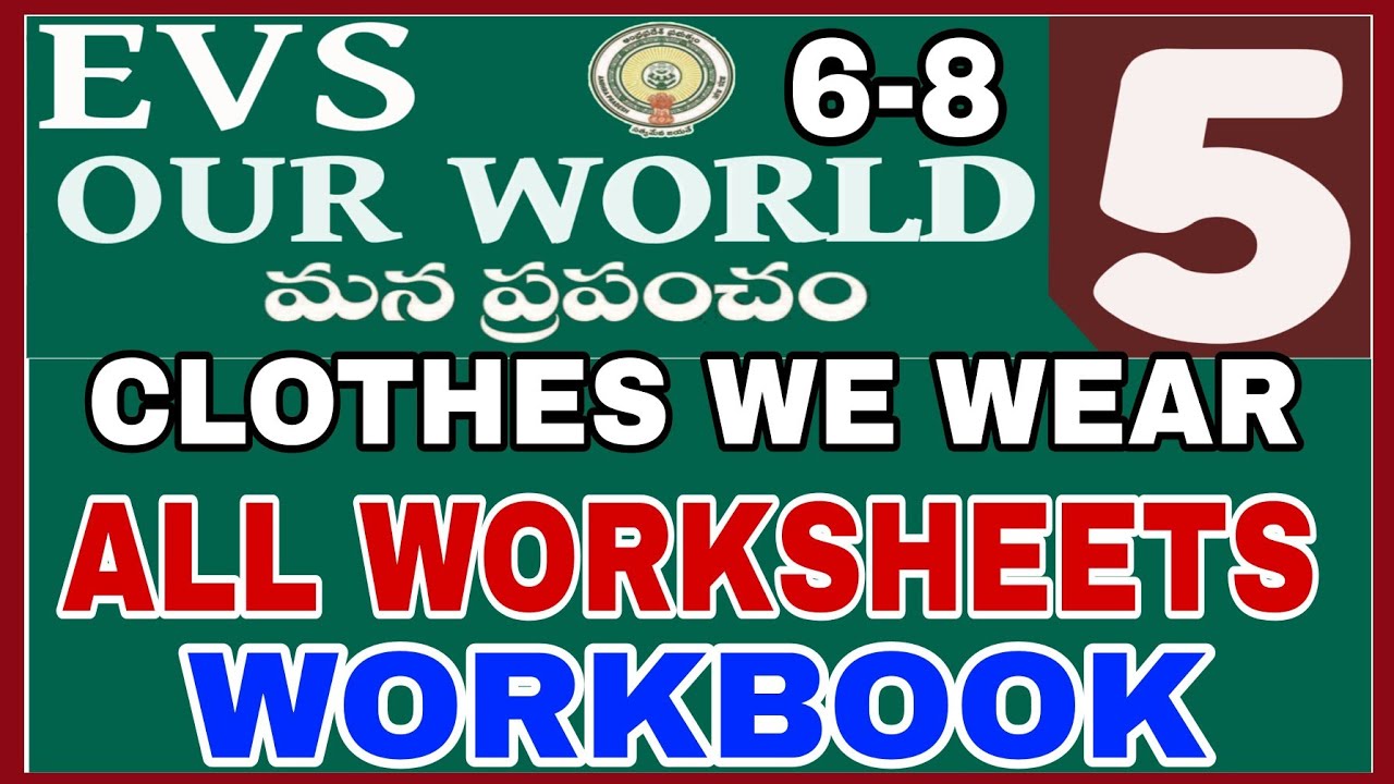 5th class EVS Clothes we wear workbook all worksheets Answers Chapter 3 Class 5