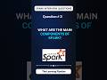 What Are the Main Components of Apache Spark? | Spark Interview Question #3