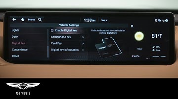 Creating Your Digital Key | Genesis G80 and GV80 | How-To | Genesis USA