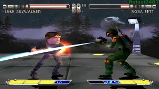 Star Wars Masters Of Teras Kasi Ps1 Big Head Luke Skywalker Secret Code Hd