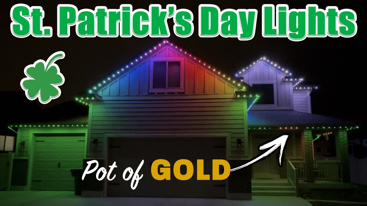 I think I’m cool!  ☘️ St. Patrick’s Day 🌈 House Lights! @JellyFishLighting 