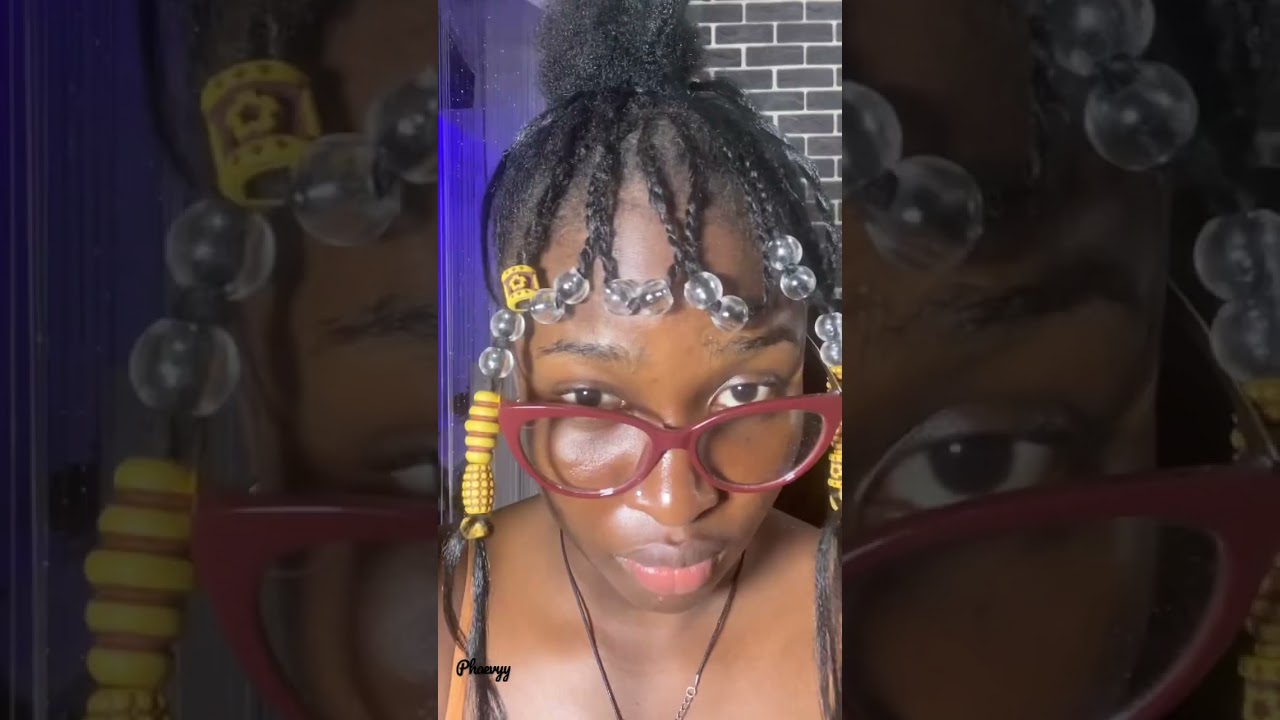 Trying yara shahidi hairstyle on my 4c Natural hair ... … 