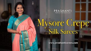 Mysore Crepe Silk Sarees | Prashanti | 03 Feb 2024 screenshot 5