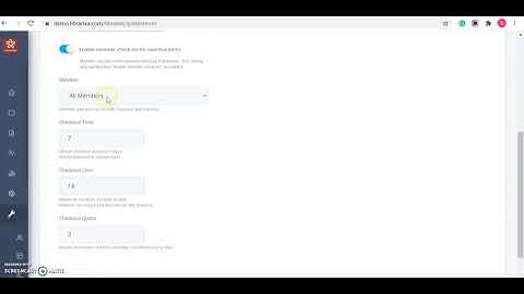 Librarika ILS - How to enable member checkout and checkin option?