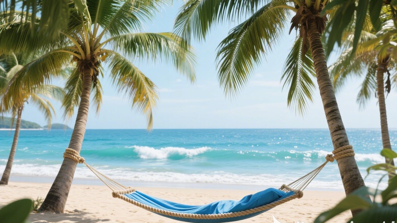 Tropical Beach Harmony Breaths Deeper Than Night For Smooth Relaxing Rest 🌊