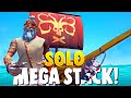 We HAD A MEGA STACK on our SOLO SLOOP!!(Sea of Thieves)