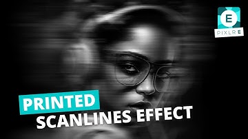 Create A Printed Scanline Effect With Pixlr E