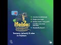 Python Full Course 2025-2026 in Hindi [ Lecture 31] | Ternary(Short) If Else in Python