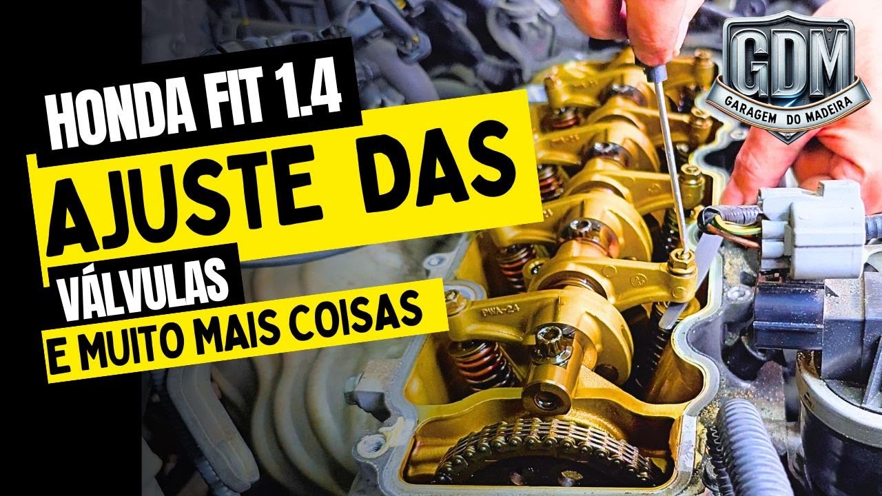 HONDA FIT - REGULAGEM DE VÁLVULAS + TROCA DO ORING TAMPA LATERAL DO CABEÇOTE