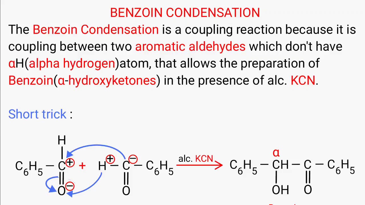 Benzoin condensation | how to crack neet 2021 / how to clear neet 2021 -  YouTube