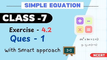 NCERT Class 7 Maths: Simple Equation Exercise 4.2 Ques 1