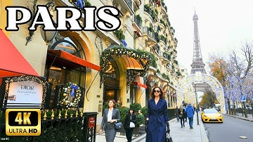 🇫🇷 19/11/2025 🍁 Paris Walk 4K60fps HDR -Eiffel Tower, Trocadéro, Champs Élysée- ☀️