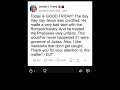 Trump has  Disrespects Jesus on Good Friday Real? 