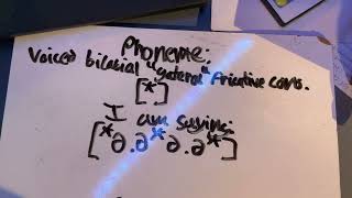 Details (Phone) [*] voiced bilabial “gateral” fricative consonant News